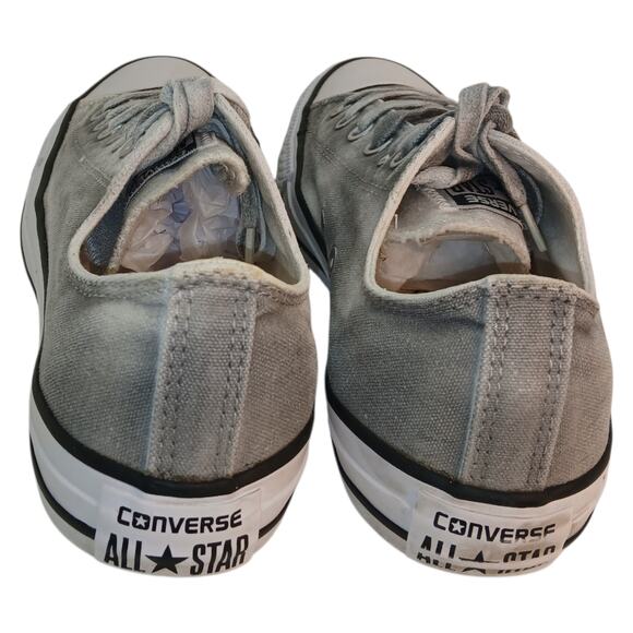 Converse All Star Womens Silver/Gray Canvas Sneakers - Size 8 - Picture 4 of 5